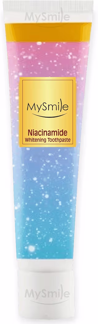MySmile Niacinamide Whitening Toothpaste, Plaque Removal, Cavity Protection, Teeth Brightening
