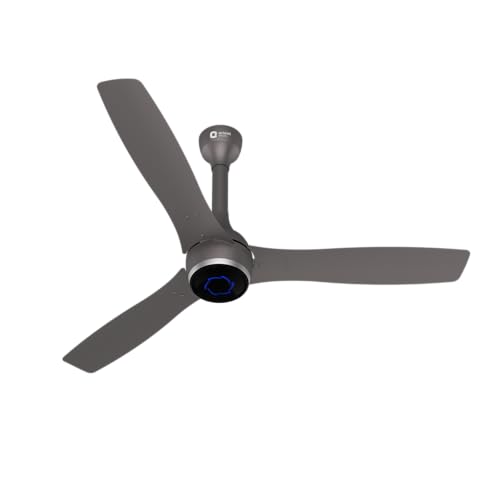 Orient Electric Newly Launched 1200 mm Aeon VC Smart BLDC ceiling fan for home |BEE 5-star rated | IOT Enabled & Remote Control | Two-Way Rotation for | 5 year warranty by Orient | Magma Grey