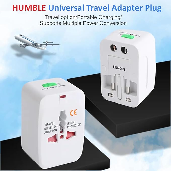 HUMBLE Universal Travel Adapter Plug - International Multipurpose