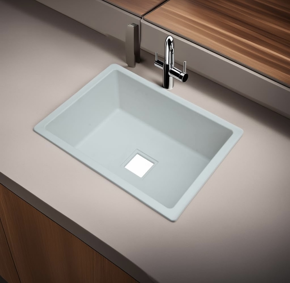 REMANENCE Granite Quartz Single Bowl Kitchen Sink
