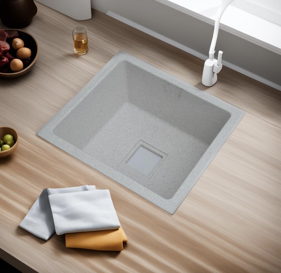 REMANENCE Granite Quartz Single Bowl Kitchen Sink