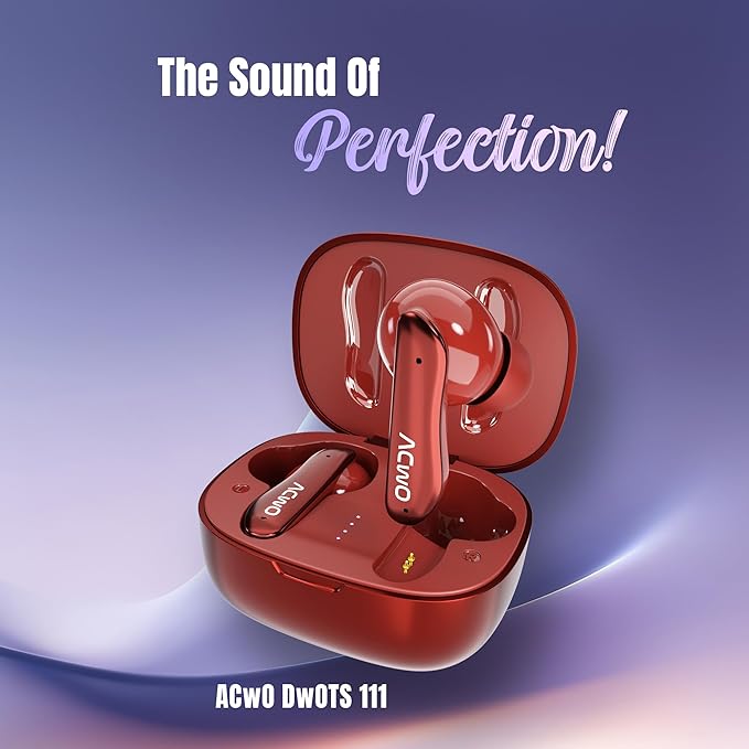 ACwO Dwots 111 in Ear Wireless Earbuds|Up to 75Hrs Battery Life
