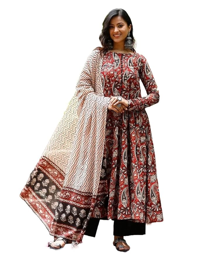 Nermosa Women Printed Anarkali