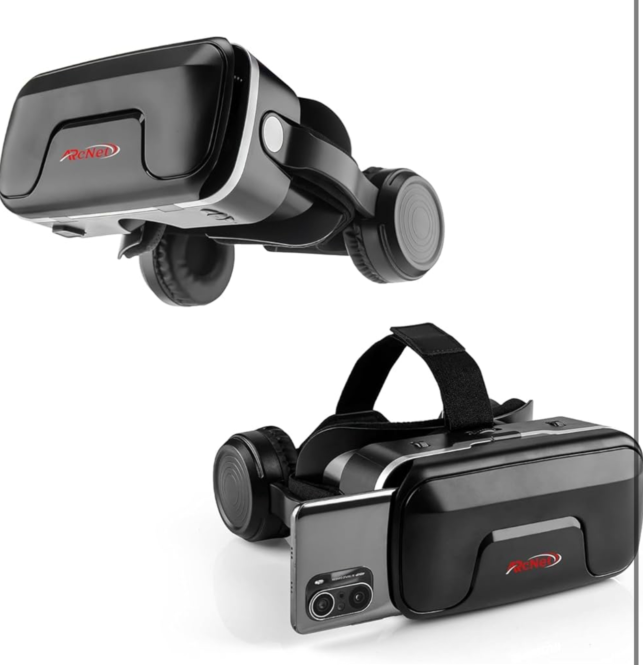 Arcnet 3D VR Headset Virtual Reality Headset with in Buit Headphones with 3.5mm