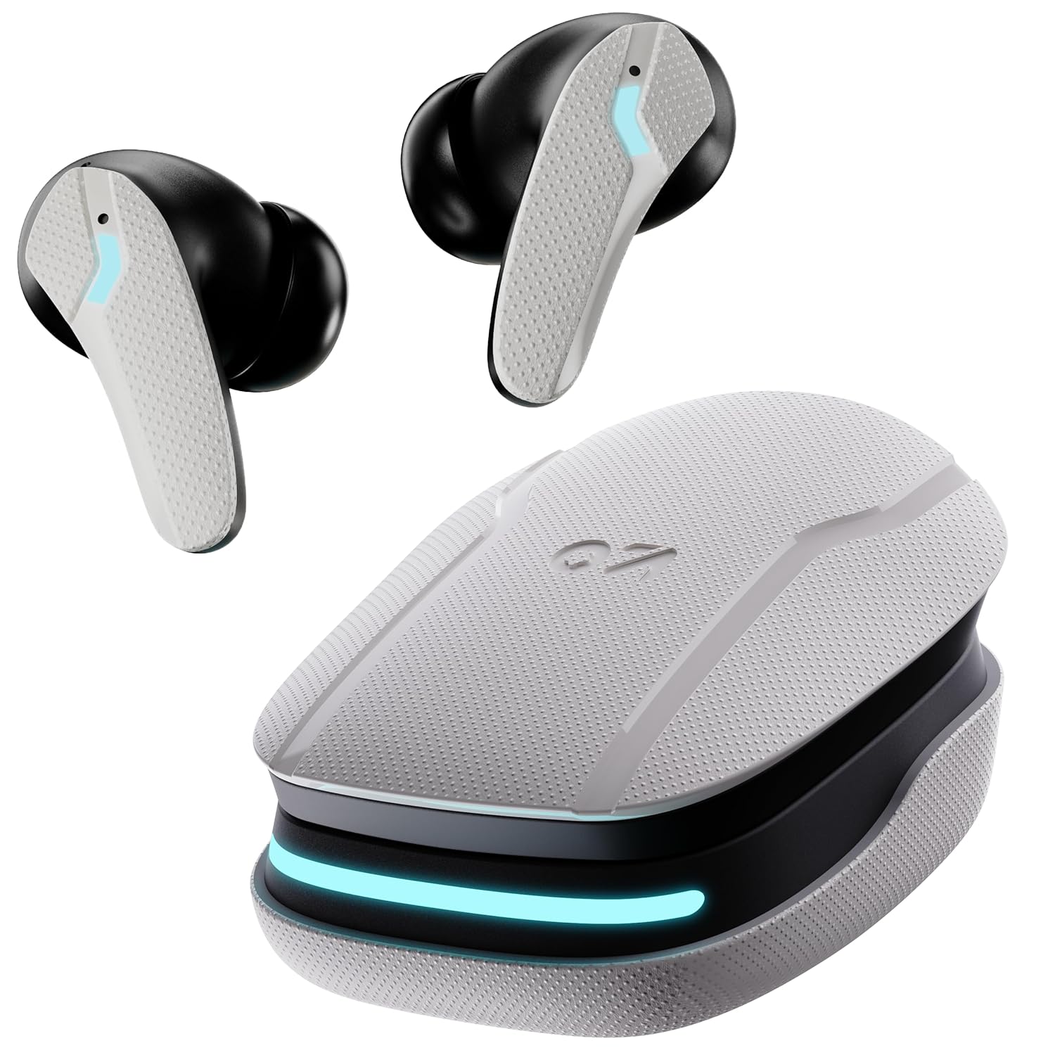 GOBOULT Newly Launched Astra Neo Bluetooth Earbuds with 70H Playtime, 40mm Bass Drivers, Zen™ ENC Mic, Type-C Fast Charging, 4 EQ Modes, Bluetooth, IPX5 Wireless Earbuds White