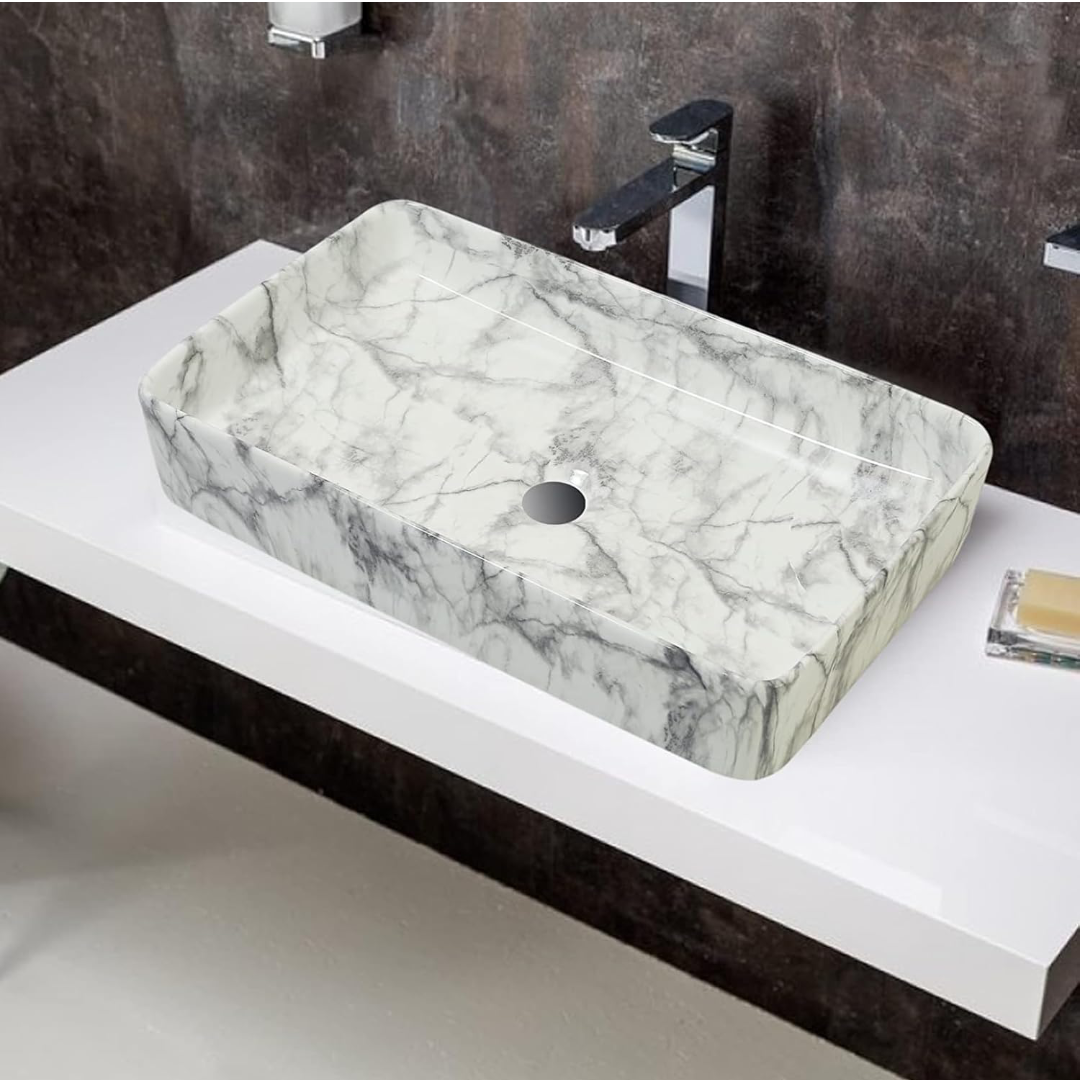 REMANENCE Wash Basin Countertop | Tabletop Ceramic Bathroom Sink