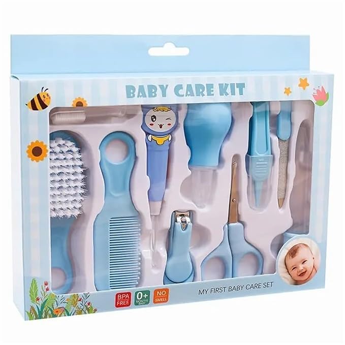 Baby Grooming Kit For New Born Baby Portable Manicure Grooming Kit 10 in 1