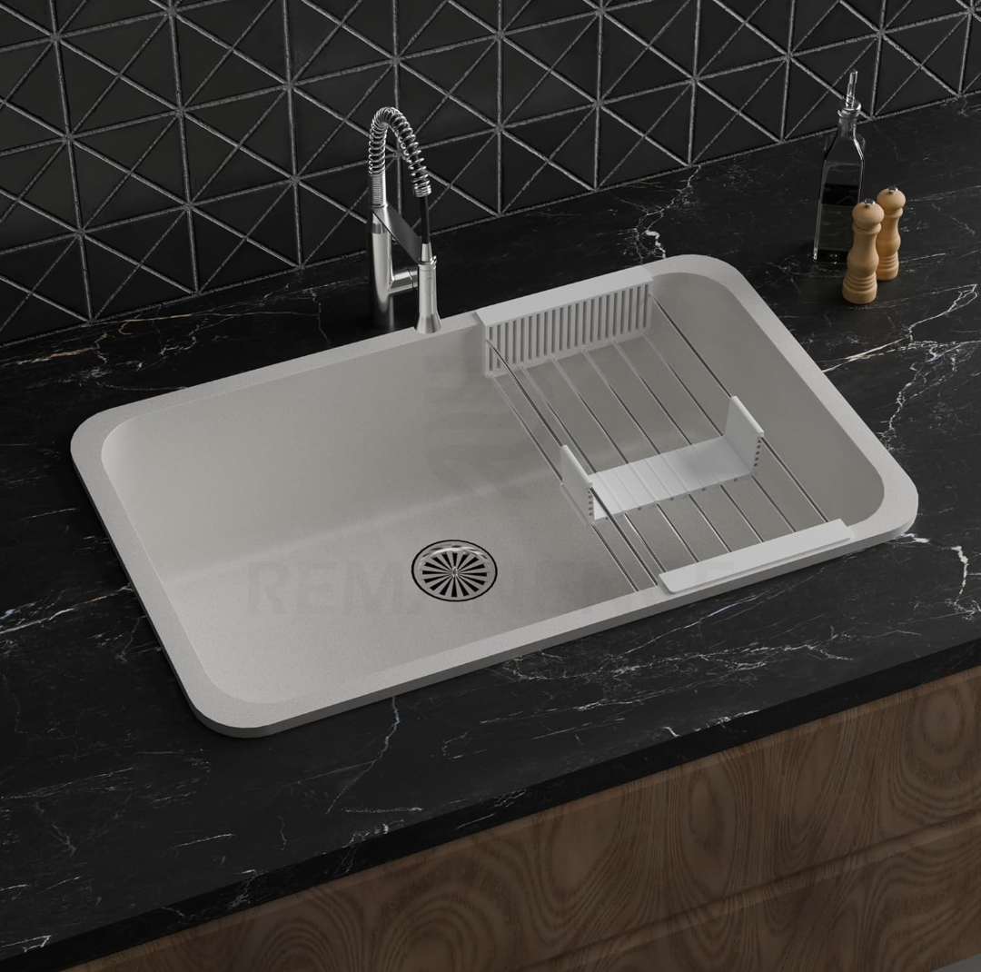 REMANENCE Granite Quartz Singke Bowl Kitchen SInk