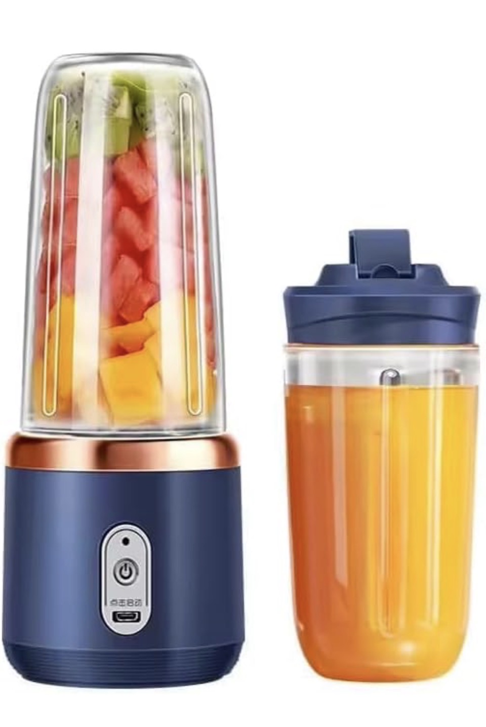 Blender Mixer Grinder 230W | 6 Blade | 1800mAh Battery Type-C Charging & Battery Indicator