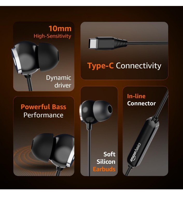 Type C earphone - Deep Bass