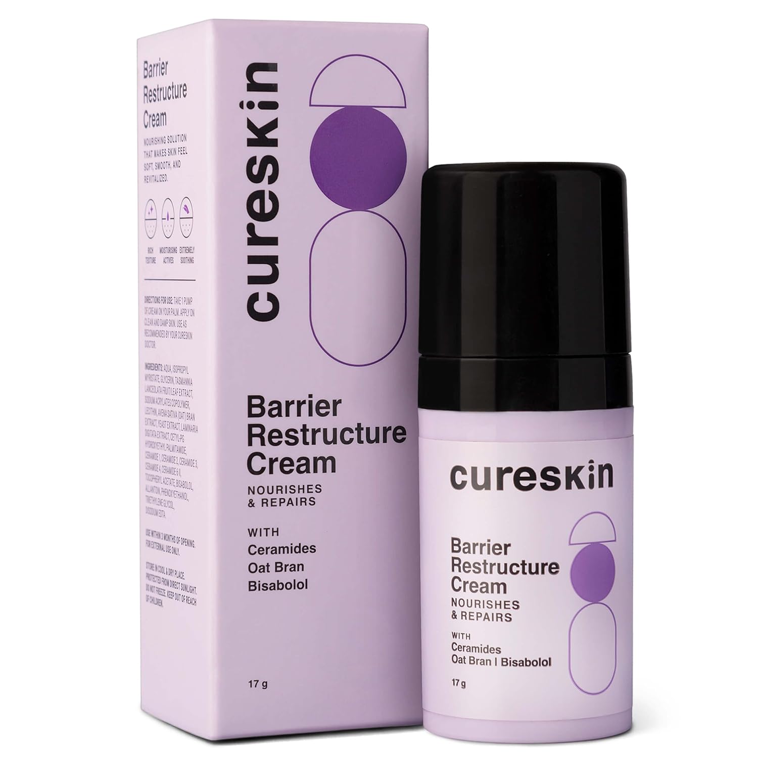 Cureskin Barrier Restructure Cream | Nourishes and Repairs | Ceramides,