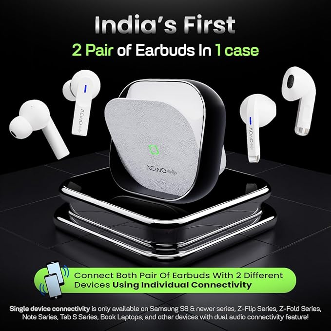 ACwO Dwots Fire India's First in Ear + Half-in-Earbuds in One Case