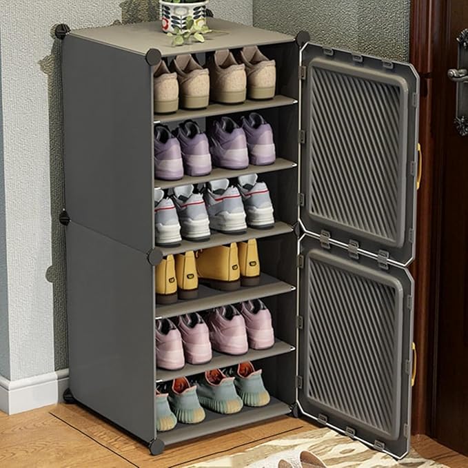 LERIMO Portable Shoe Rack for Home Plastic Shelves Household