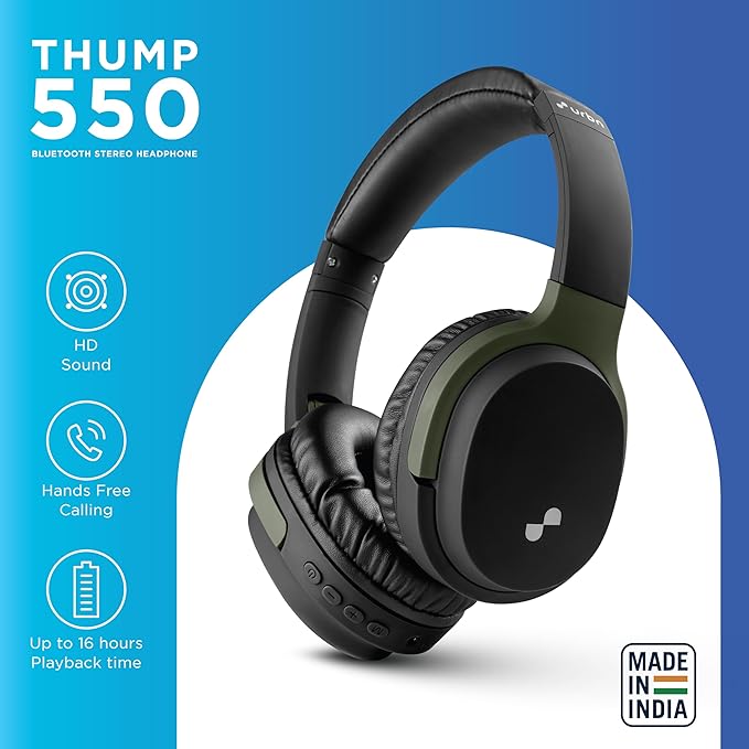 URBN Thump 550 Bluetooth 5.4 Wireless On Ear Headphone