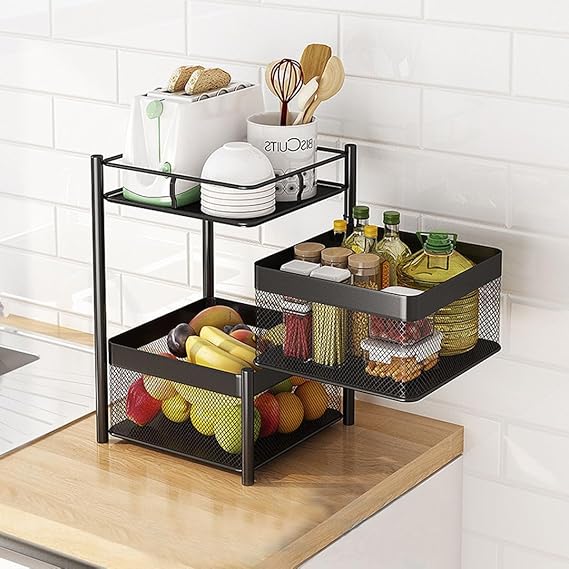 REWOP Kitchen Trolley with Wheels, Kitchen Organizer Items and Storage Solutions