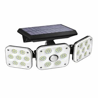 Outdoor Solar Light, Solar Light with Motion Sensor Ip65 Waterproof 138 Led Outdoor Solar Floodlight 3 Heads for Garden (1)