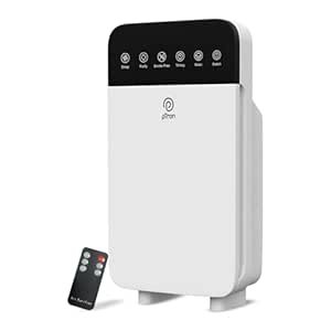pTron EaseMate Air Purifier H1 for Home & Office, 4-Stage Filtration, HEPA 13 Filter, Activated Carbon, Removes 99.97% Pollutants, Allergens, Pet Danger, Smoke, Dust, Pollens, Long Filter Life (White)
