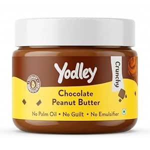 Yodley Chocolate Peanut Butter | No Refined Sugar | High-Protein, Fiber-Rich | Natural & Healthy Spread for Breakfast, Smoothies & Snacks (300g)