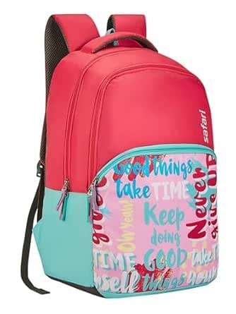 Safari Drip School Bag For Girls, Capacity - 36L, 2 Compartments Backpack For kids