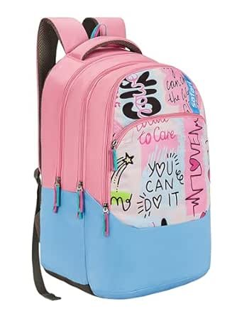 Safari Vibepack School Bag For Girls, Capacity - 36L, 3 Compartments Backpack For kids