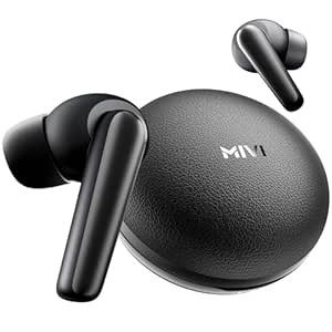 Mivi DuoPods Aura 35 dB Quad-mic ANC Wireless TWS Earbuds, 60H Playback, 13mm Bass Drivers, Gaming Mode 50ms, Bluetooth v5.3, IPX4 Sweat Proof, Made in India
