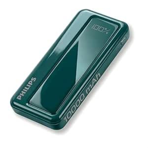 Philips 10000mAh 22.5W Fast Charging Power Bank (Deep Cyan) with Digital LED Display | Type-C Input/Output | 3 Output Ports | Lithium Polymer Battery | Portable for Mobile, Tablet & Earbuds